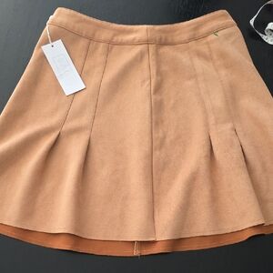 Chic Tan Skater Skirt